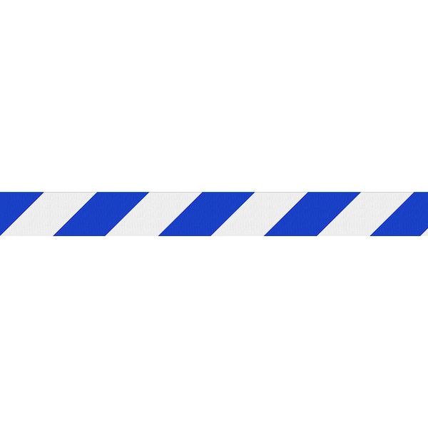 ConePro 600, Yellow, 12' Blue/White Diagonal Stripe Belt